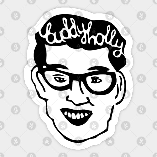 Buddy Holly Sticker by louweasely